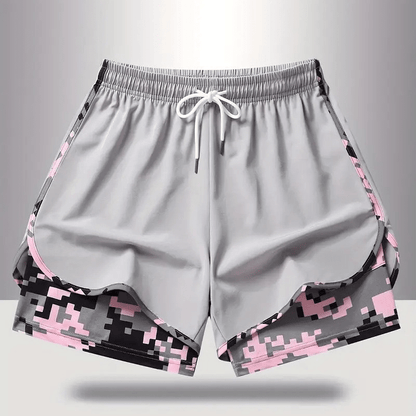 Wina Women's Athletic Shorts | 2 - in - 1 Design, Breathable Fabric - Hartwella