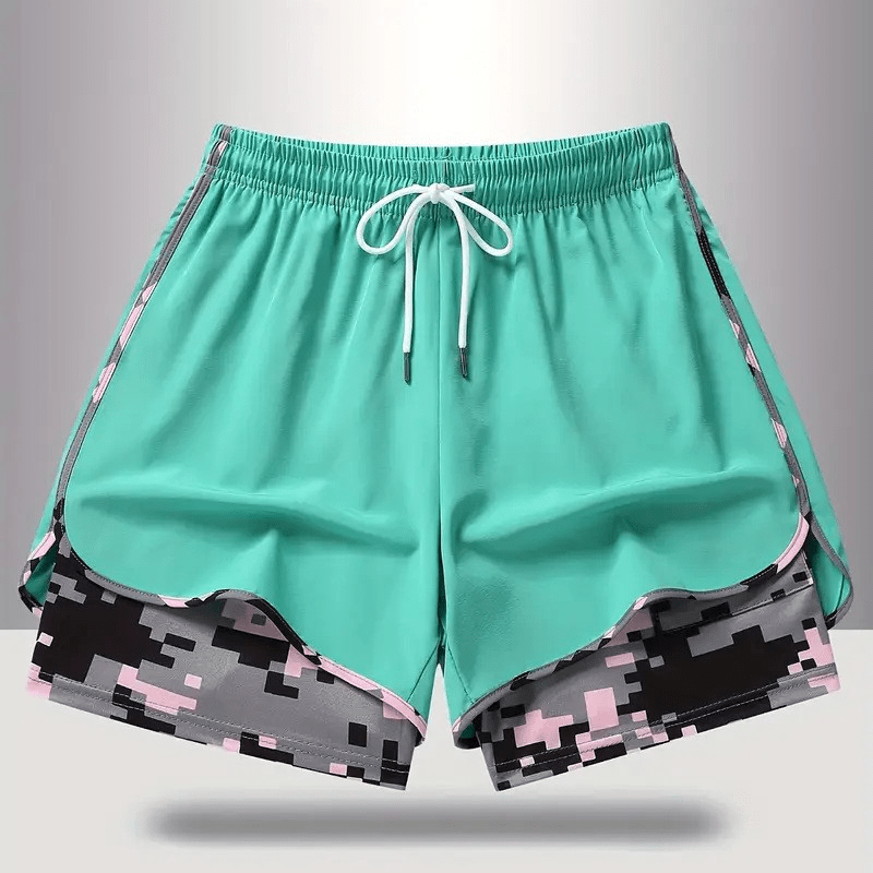 Wina Women's Athletic Shorts | 2 - in - 1 Design, Breathable Fabric - Hartwella