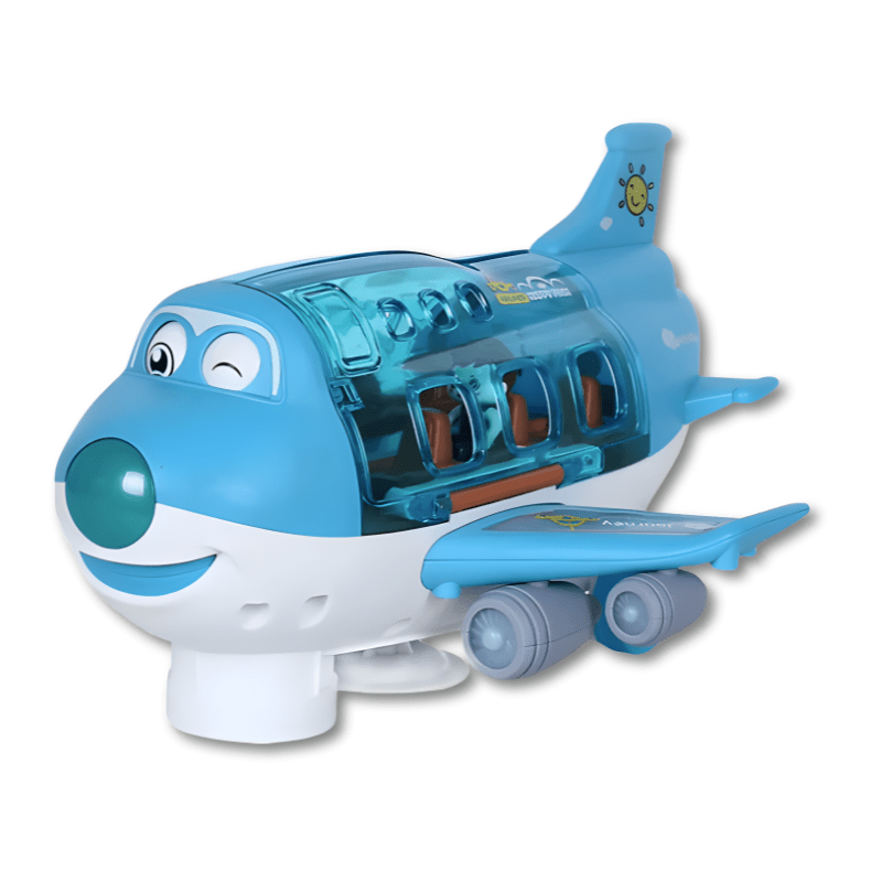 Wingo Electric Airplane Toy | Bright Lights, Smart Obstacle Avoidance, Includes 3 Figures - Hartwella
