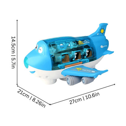 Wingo Electric Airplane Toy | Bright Lights, Smart Obstacle Avoidance, Includes 3 Figures - Hartwella