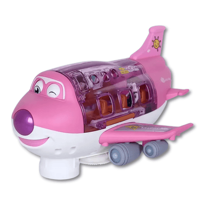 Wingo Electric Airplane Toy | Bright Lights, Smart Obstacle Avoidance, Includes 3 Figures - Hartwella