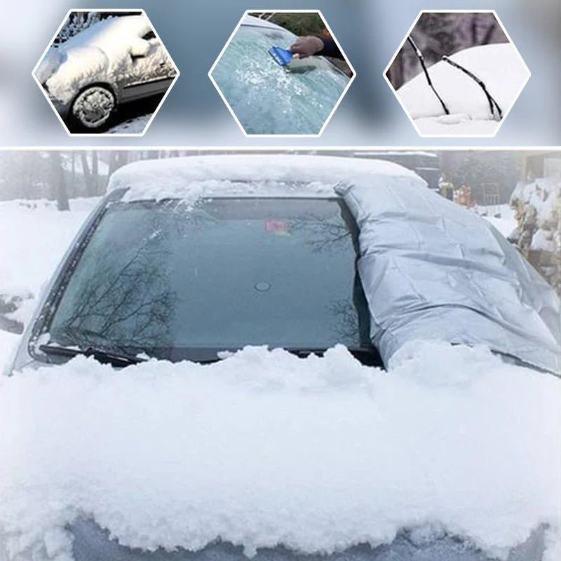 Wintrex Windshield Cover | Weather-Resistant, Universal Fit for Snow and Sun Protection - Hartwella