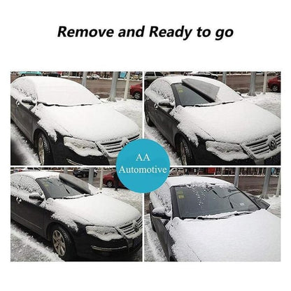 Wintrex Windshield Cover | Weather-Resistant, Universal Fit for Snow and Sun Protection - Hartwella