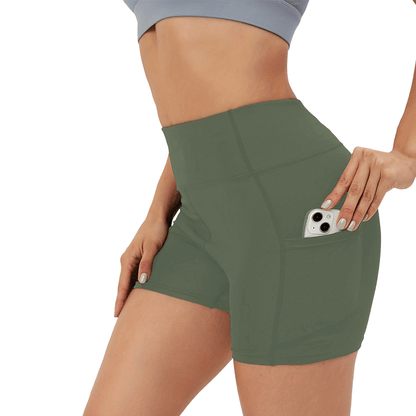 Wira High - Waist Yoga Shorts | Tummy Control, Butt - Lifting, Stretchy Spandex - Hartwella