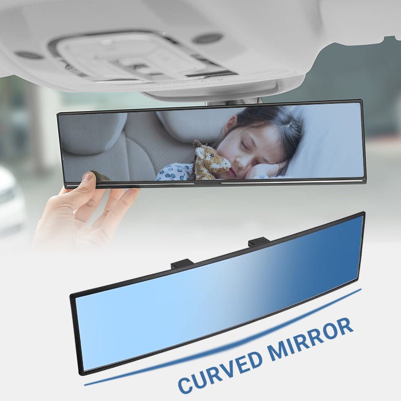 Wira Wide Angle Rear View Mirror | Curved Design, Easy Installation - Hartwella