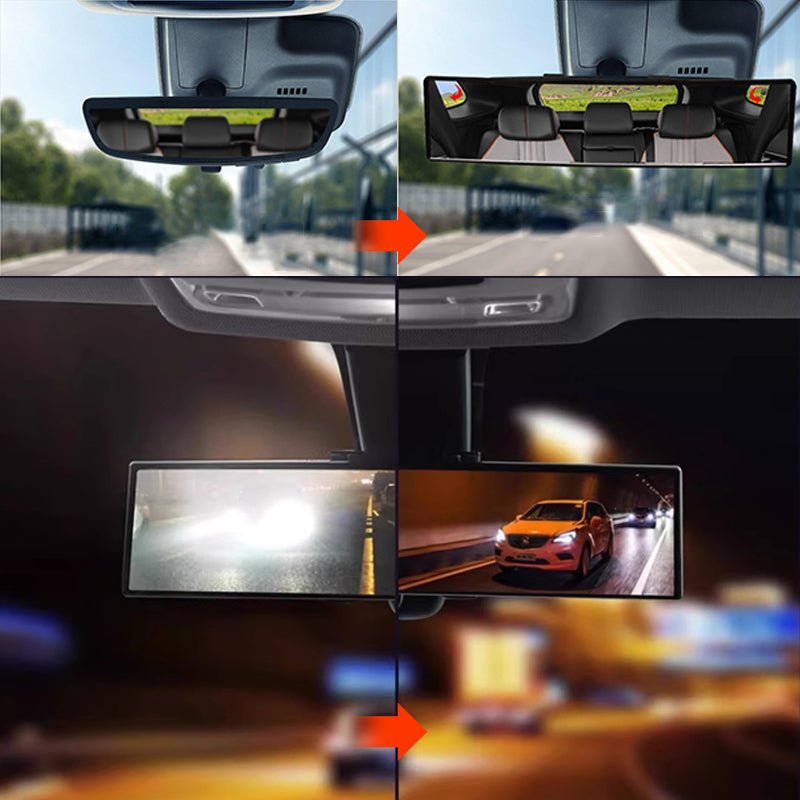 Wira Wide Angle Rear View Mirror | Curved Design, Easy Installation - Hartwella