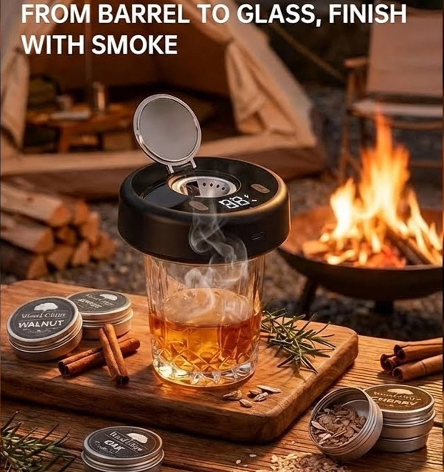 Wisp Electric Smoke | Elegant Whiskey Infuser - Hartwella