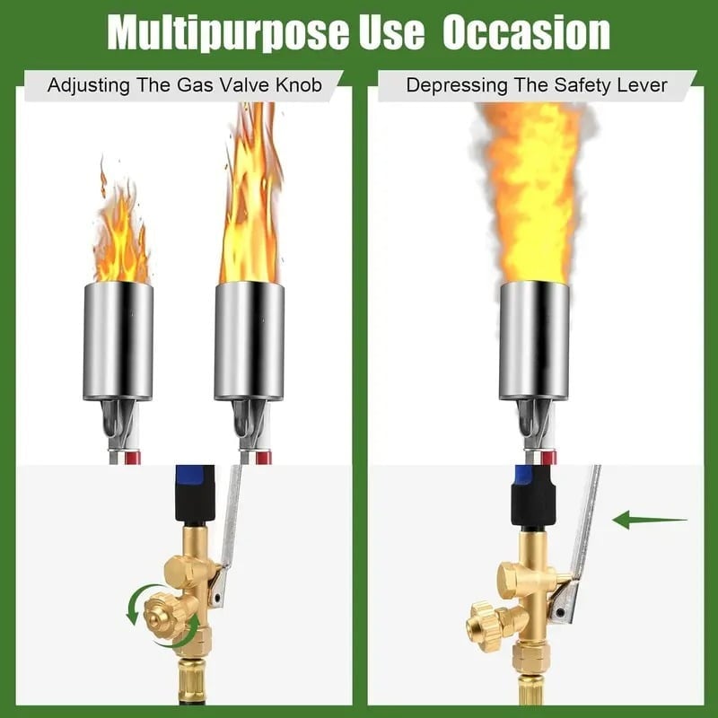 Woyuosn Propane Weed Torch | 1,900,000 BTU, Eco - Friendly, 10 - ft Hose - Hartwella