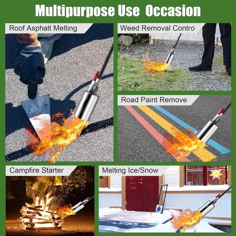Woyuosn Propane Weed Torch | 1,900,000 BTU, Eco - Friendly, 10 - ft Hose - Hartwella