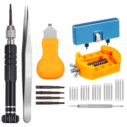 WristFix Watch Repair Kit | Precision Stainless Steel Tools for Battery Replacement and Band Adjustments - Hartwella