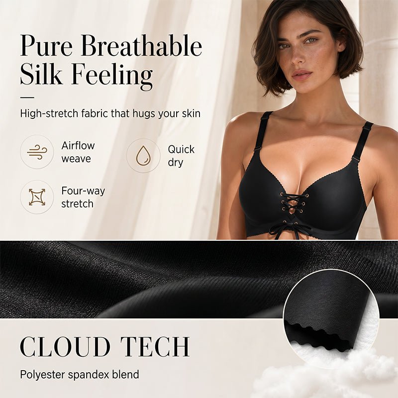 Wynne Seamless Bra | Breathable Push-Up Comfort - Hartwella