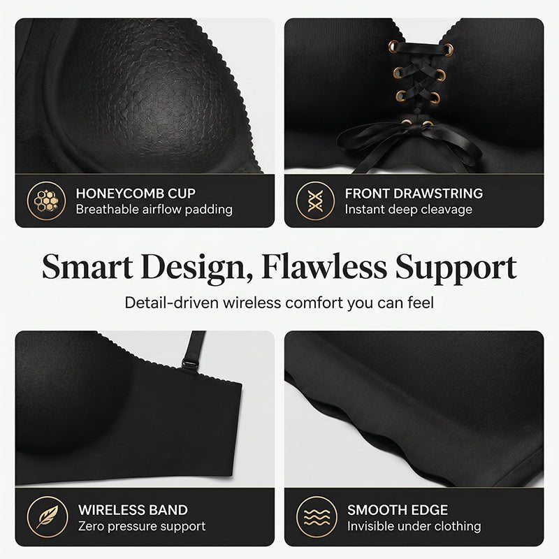 Wynne Seamless Bra | Breathable Push-Up Comfort - Hartwella