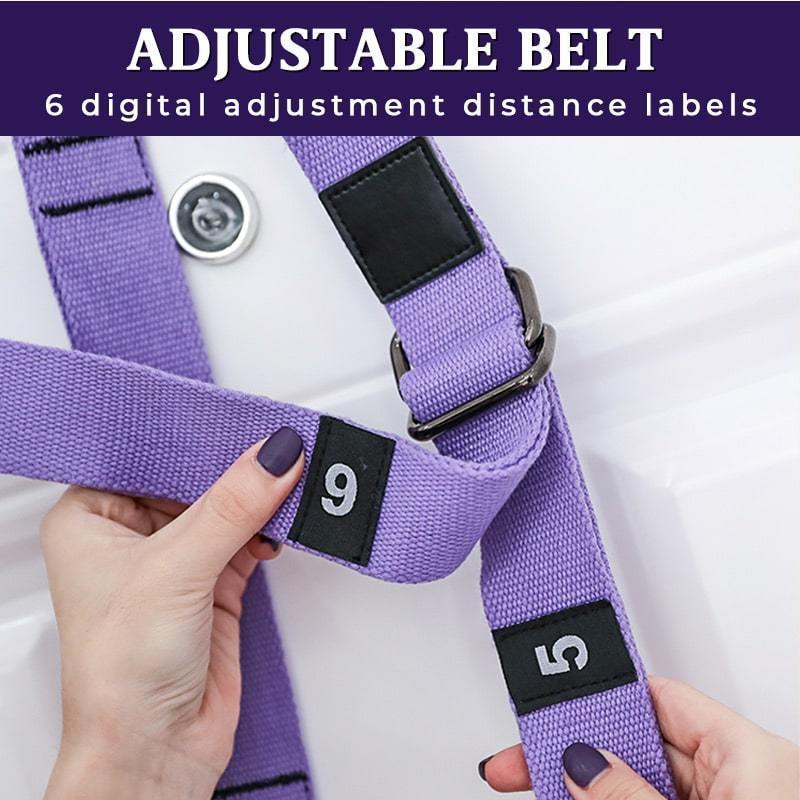 Yogi Stretch Band | Adjustable, Premium Soft Fabric Flexibility Trainer - Hartwella