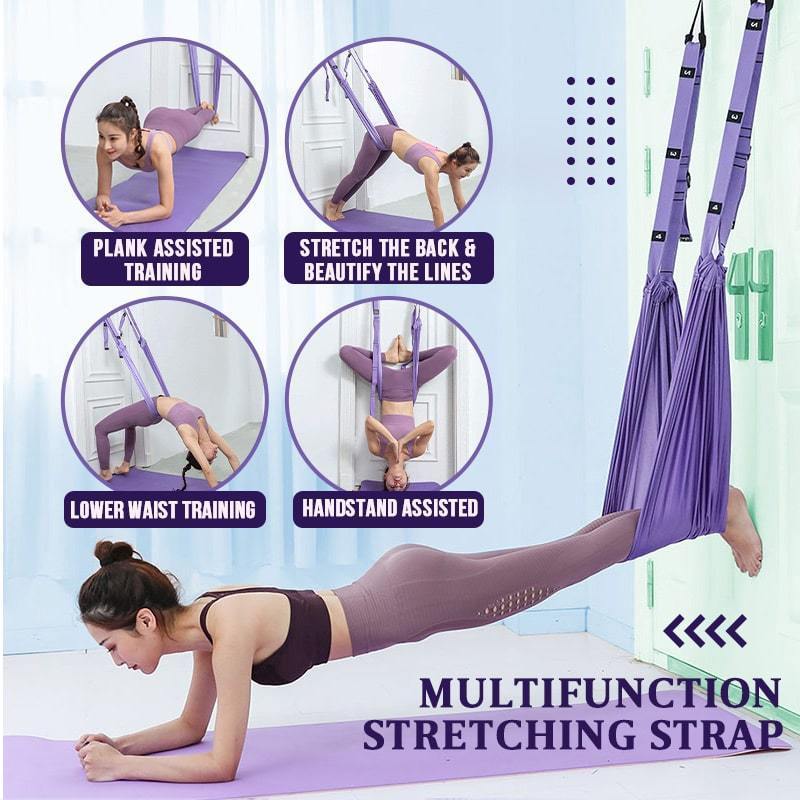 Yogi Stretch Band | Adjustable, Premium Soft Fabric Flexibility Trainer - Hartwella