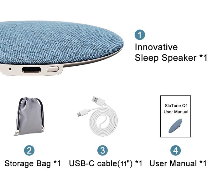 Zelvi Under Pillow Speaker | Ultra-Thin, Bone Conduction Technology - Hartwella