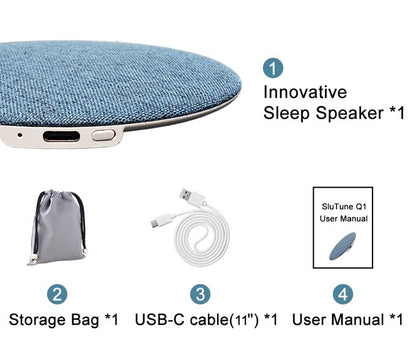 Zelvi Under Pillow Speaker | Ultra-Thin, Bone Conduction Technology - Hartwella
