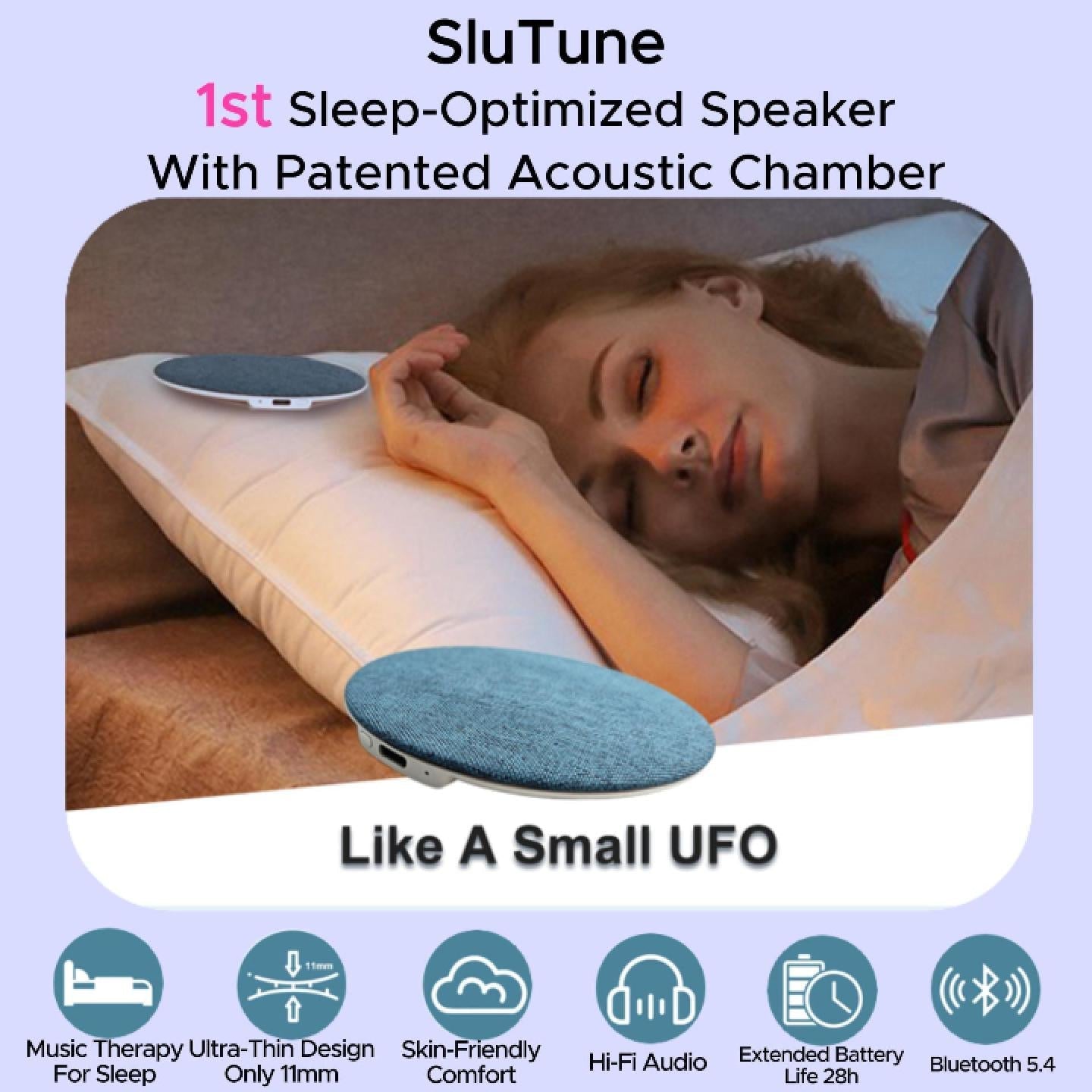 Zelvi Under Pillow Speaker | Ultra-Thin, Bone Conduction Technology - Hartwella