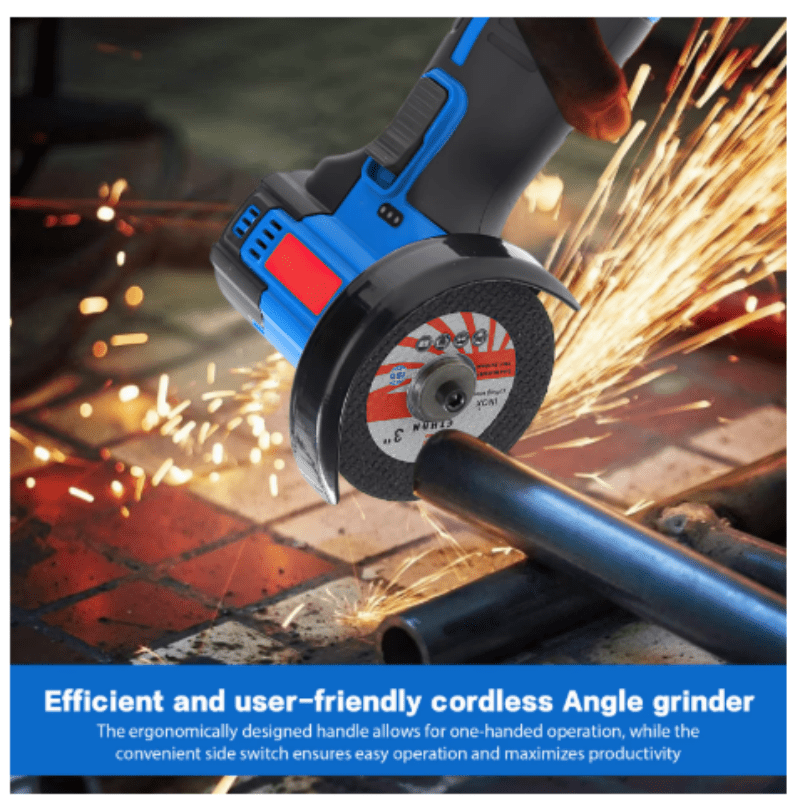 Zento Mini Angle Grinder | 12V Cordless, 13,000 RPM, Compact Design - Hartwella