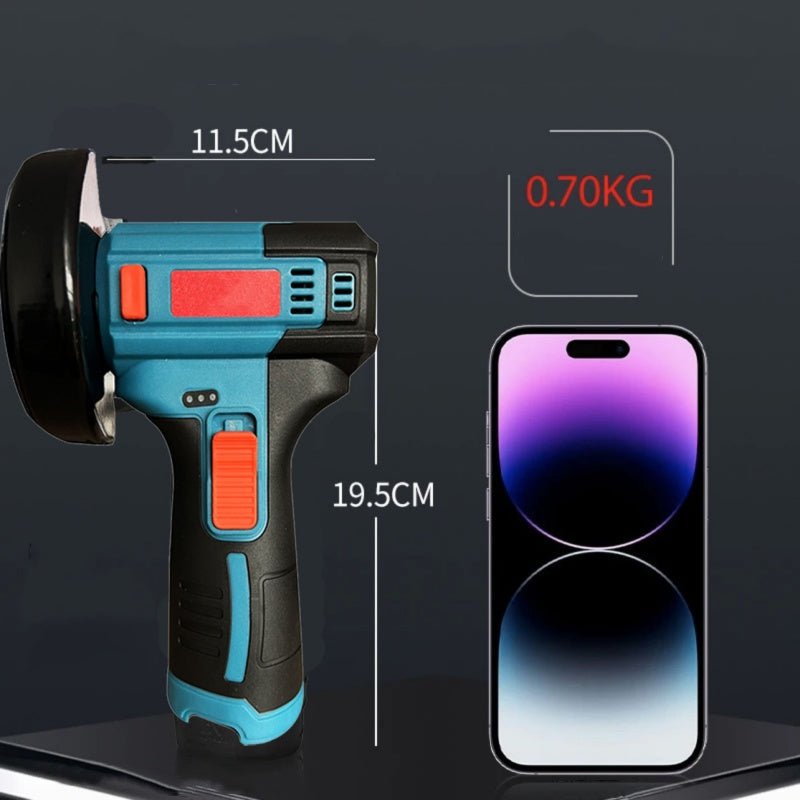 Zento Mini Angle Grinder | 12V Cordless, 13,000 RPM, Compact Design - Hartwella