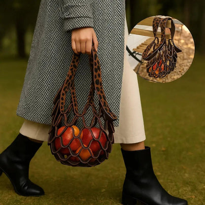 Zest Leather Tote Bag | Foldable, Lightweight - Hartwella