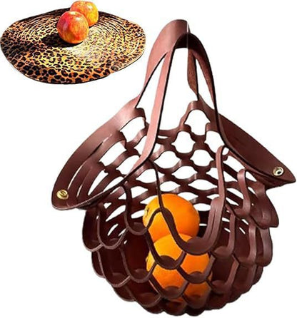 Zest Leather Tote Bag | Foldable, Lightweight - Hartwella