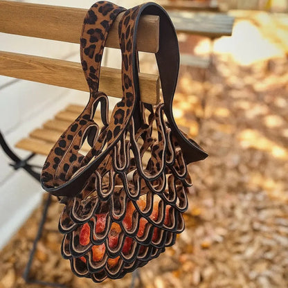 Zest Leather Tote Bag | Foldable, Lightweight - Hartwella