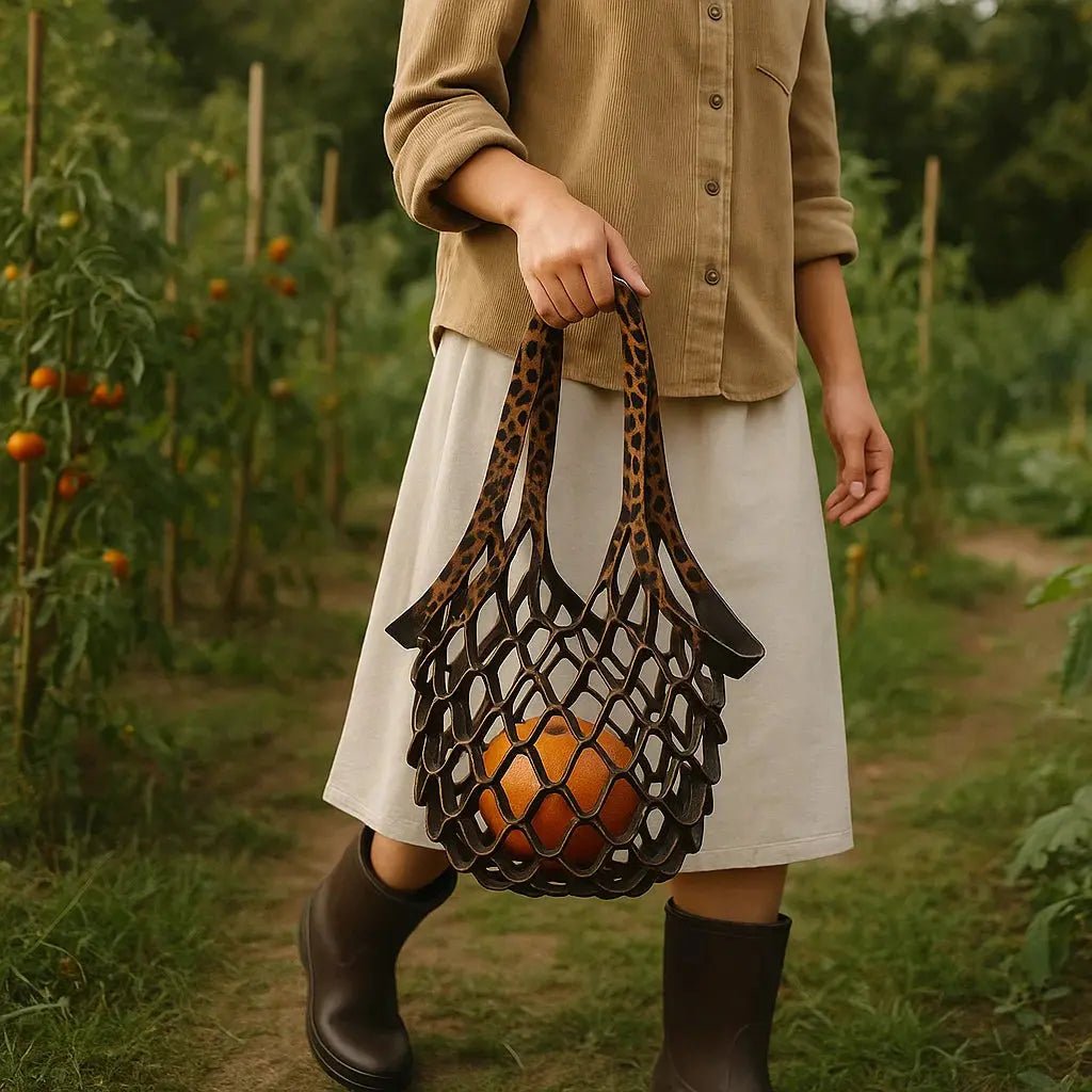 Zest Leather Tote Bag | Foldable, Lightweight - Hartwella