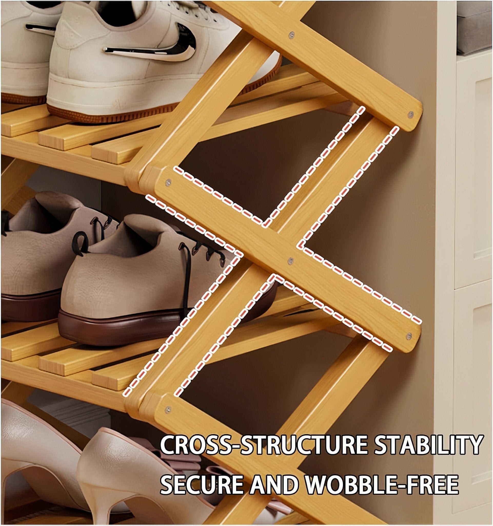 Zesty Bamboo Rack | 9-Tier Vertical Organizer - Hartwella