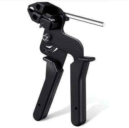 Zeta Zip Tie Gun Kit | Professional Stainless Steel, Metal Tool with 100 Cable Ties - Hartwella