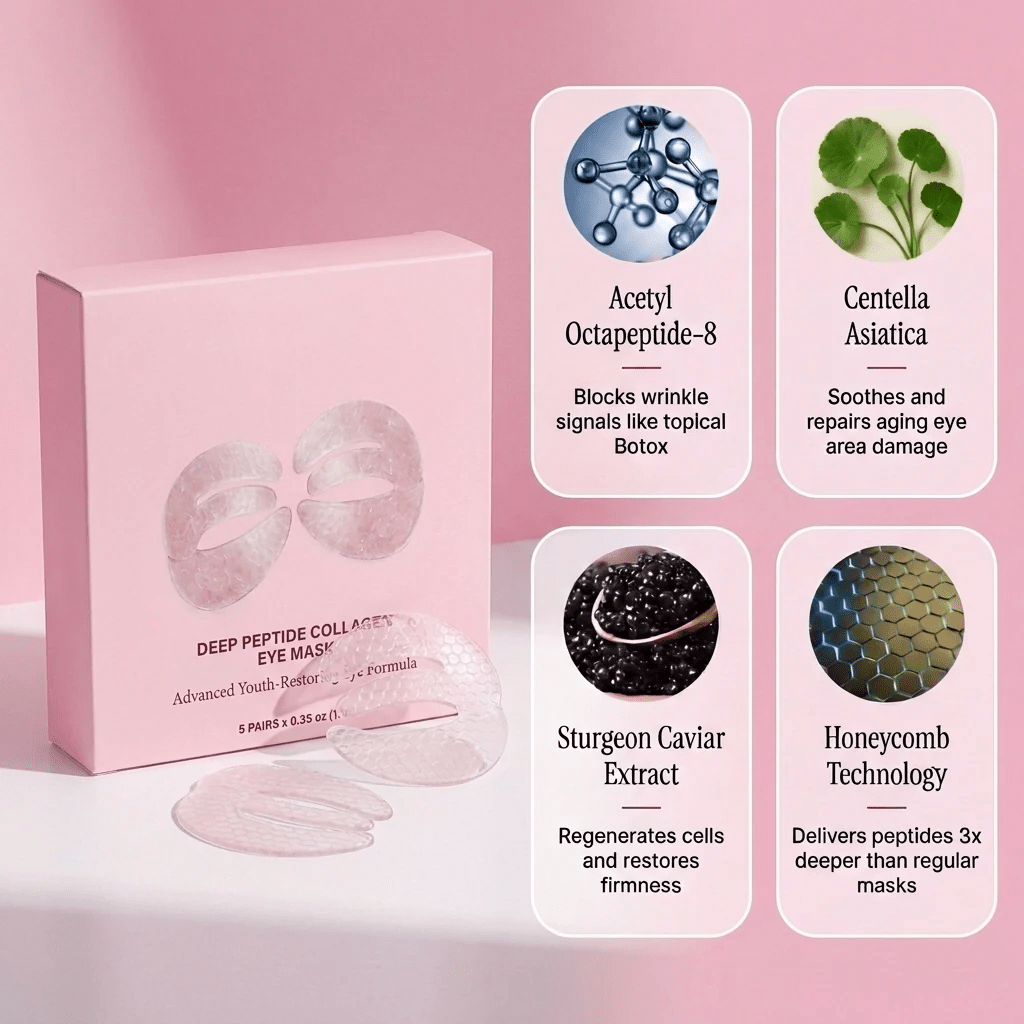 Zora Eye Mask | Hydrating Collagen Under Eye Patches - Hartwella
